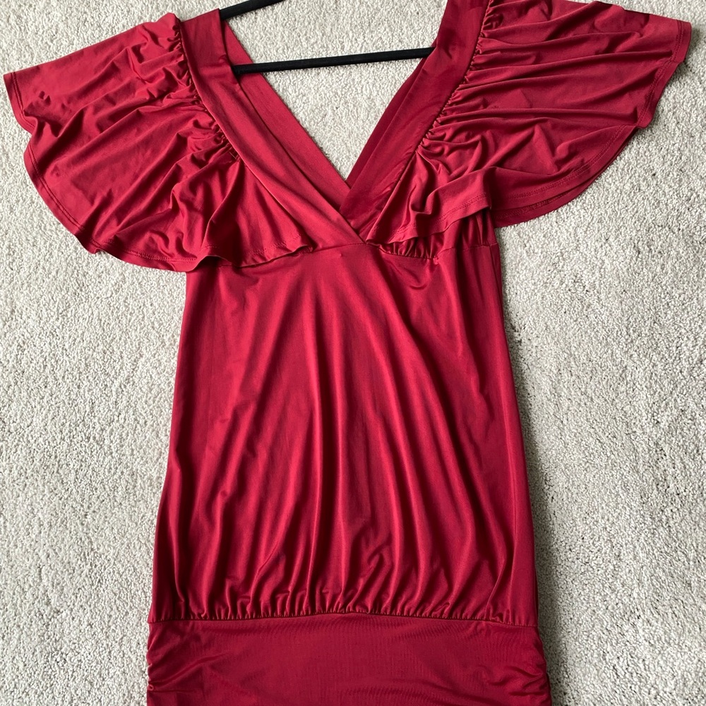 Rampage Scarlet V-Neck Dress/Tunic